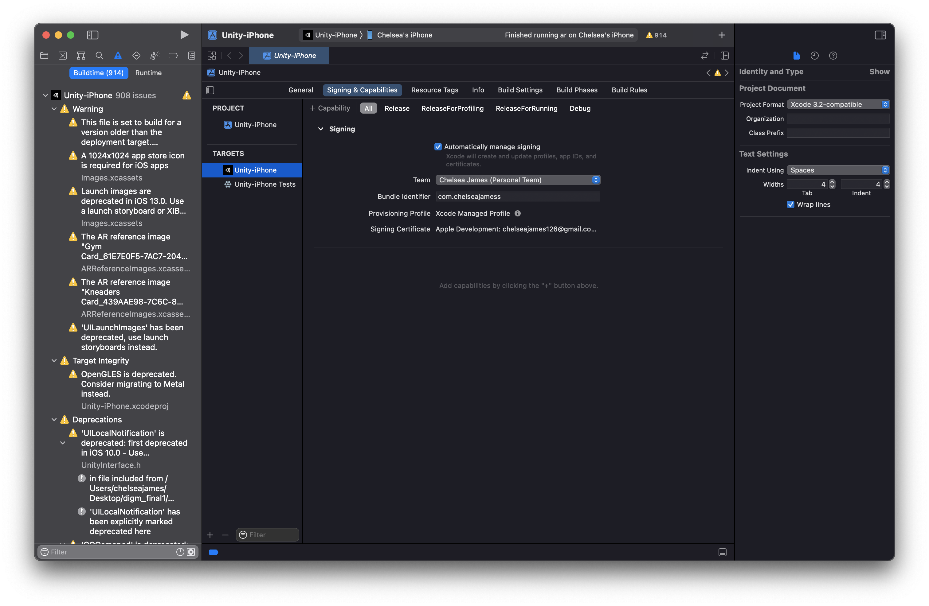 XCode Screenshot