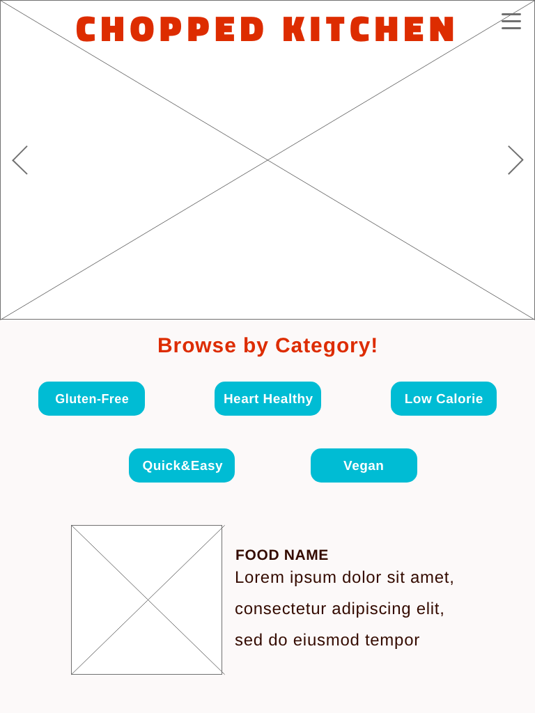 tablet wireframe